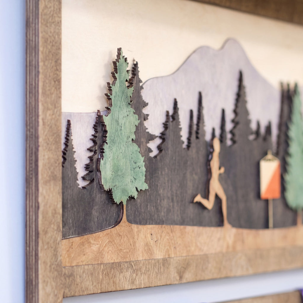 Medal Display with Trophy Shelf — in a runner's home on the wall | Story of Miles